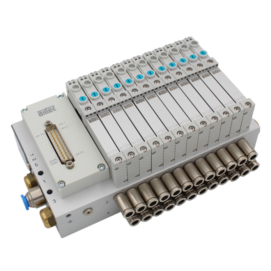 Îlot de distribution pneumatique avec raccordement Multipol, Sub-D25/44, IO-Link, Feldbus - 86-RE